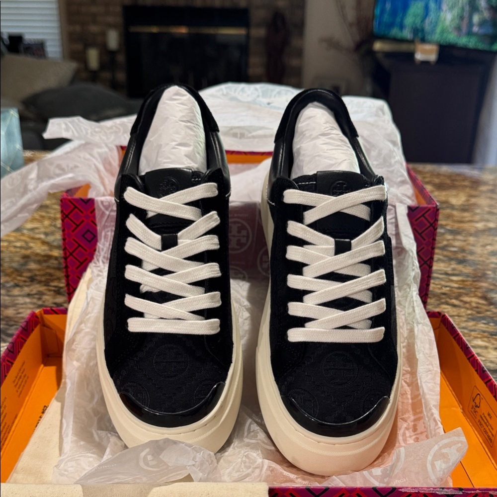 Tory Burch Perfect Black Ladybug Sneakers (6.5)